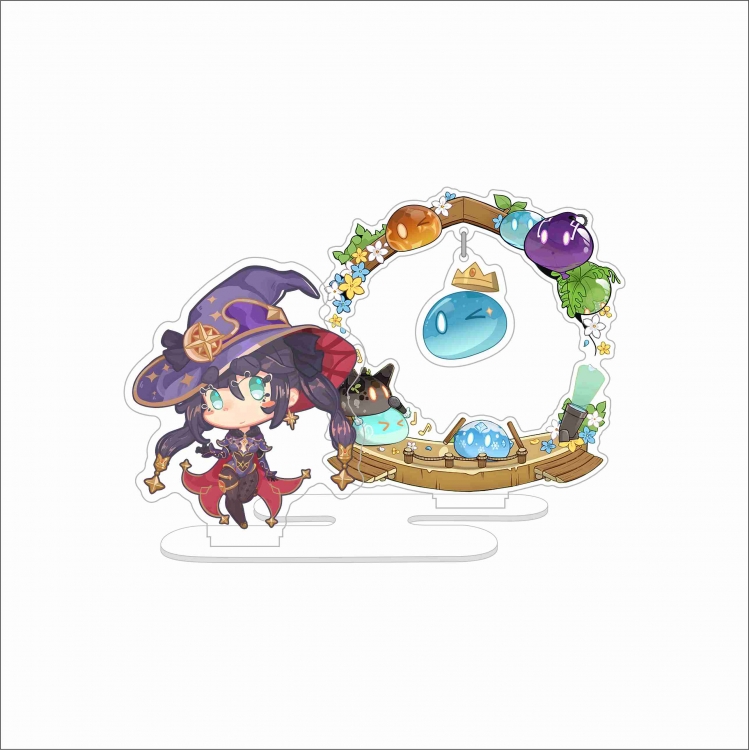Genshin Impact anime acrylic hanging Standing Plates Keychain 10CM 35G price for 2 pcs