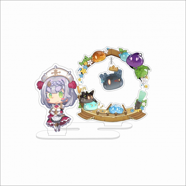 Genshin Impact anime acrylic hanging Standing Plates Keychain 10CM 35G price for 2 pcs