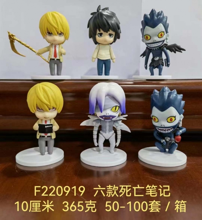 Death note Bagged Figure Decoration Model 10cm a set of 6 F220919