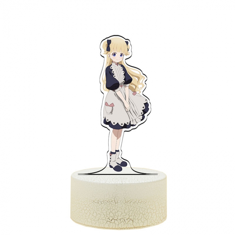 SHADOWS HOUSE Acrylic Night Light 16 Color-changing USB Interface Box Set 19X7X4CM white base