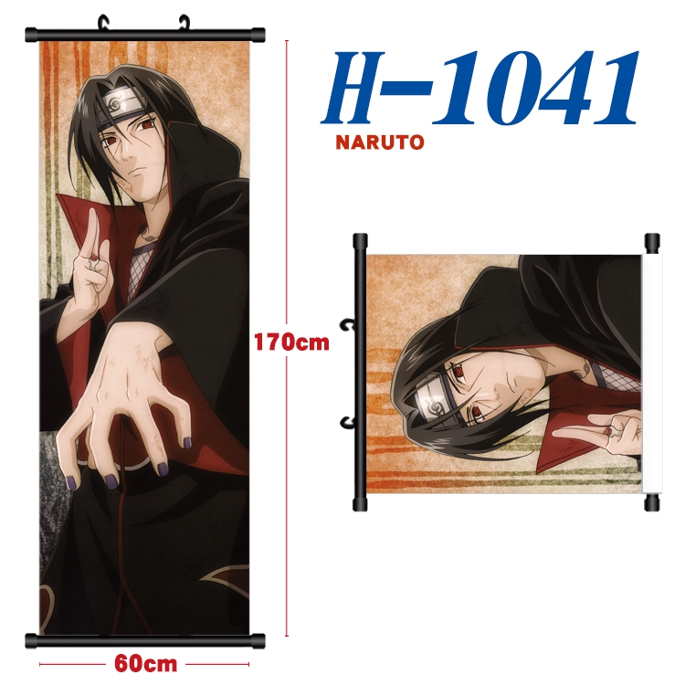 Naruto Black plastic rod cloth hanging canvas painting 60x170cm H-1041A