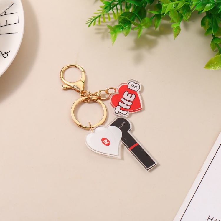 the boyz Korean group star 2 pendant acrylic key chain pendant bag pendant price for 5 pcs