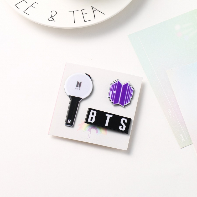 BTS Korean group star PVC brooch badge price for 5 pcs