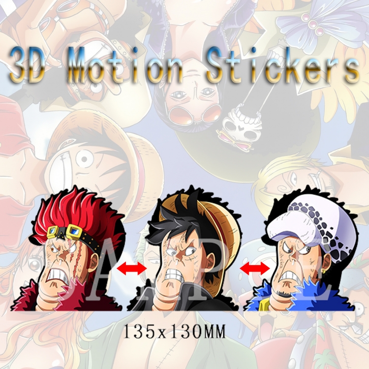 One Piece Magic 3D HD variable map car computer animation stickers price for 2 pcs