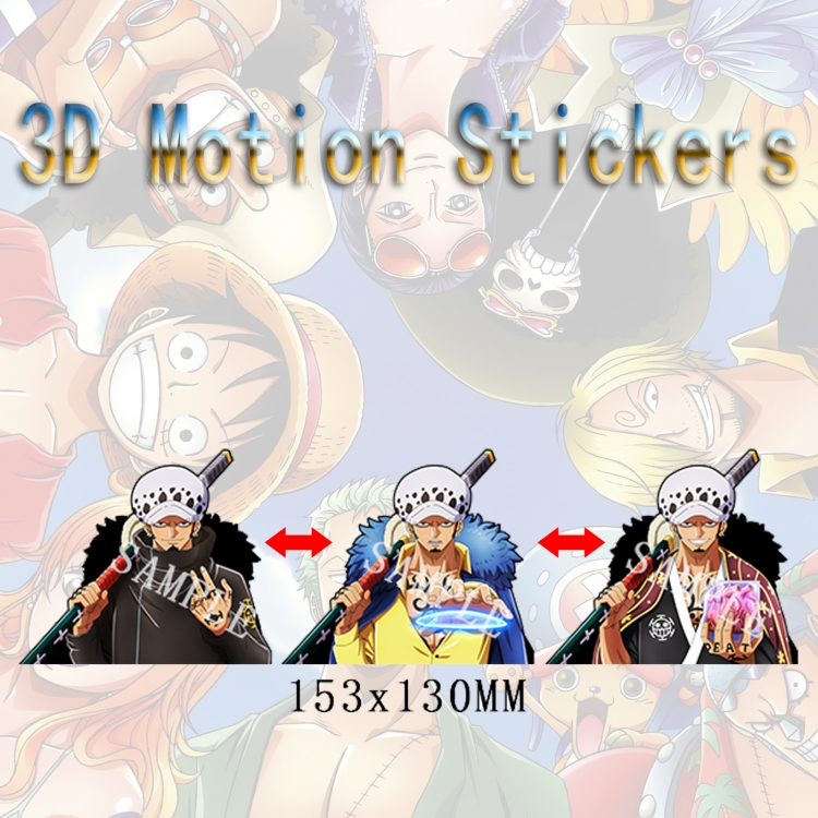 One Piece Magic 3D HD variable map car computer animation stickers price for 2 pcs