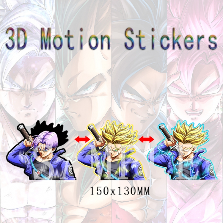 DRAGON BALL Magic 3D HD variable map car computer animation stickers price for 2 pcs