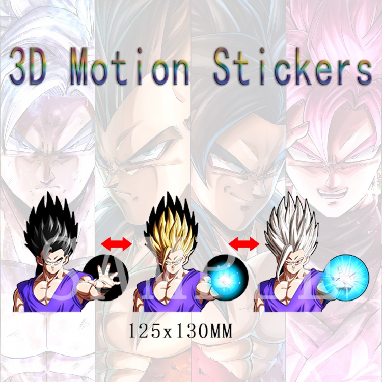 DRAGON BALL Magic 3D HD variable map car computer animation stickers price for 2 pcs