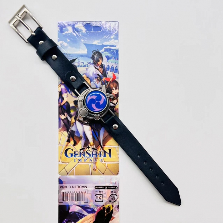 Genshin Impact Anime peripheral Bracelet Leather Bracelet price for 5 pcs