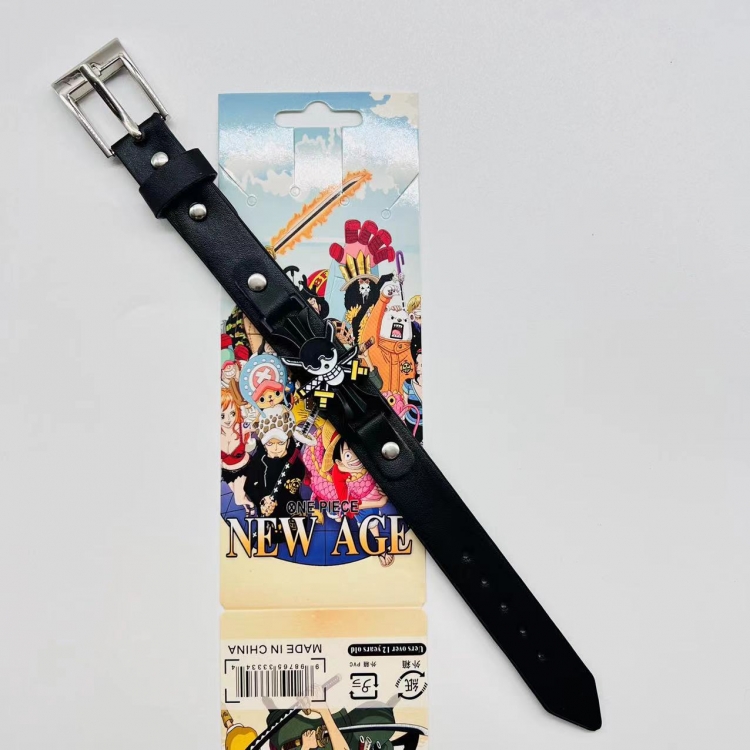 One Piece Anime peripheral Bracelet Leather Bracelet price for 5 pcs