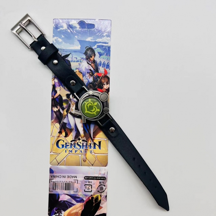 Genshin Impact Anime peripheral Bracelet Leather Bracelet price for 5 pcs