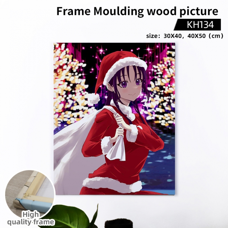 Pretty Cure Anime wooden frame painting 30X40cm support customized pictures KH134