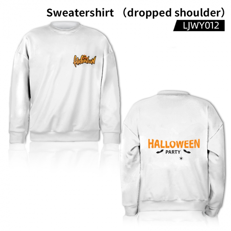 Halloween Full color sweater (off shoulder style) from XS to 3XL supports customization of a single pattern LJWY012
