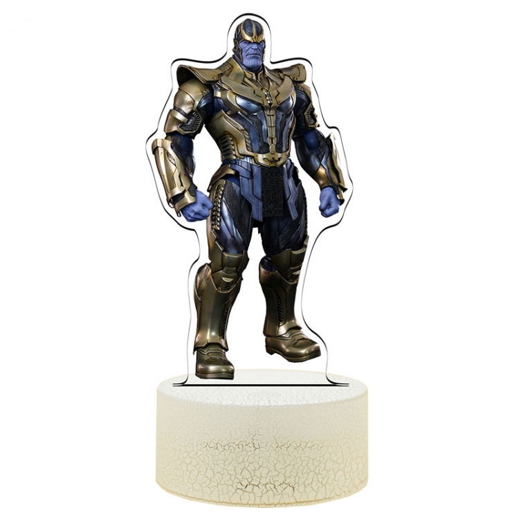 Thanos   Acrylic Night Light 16 Color-changing USB Interface Box Set 19X7X4CM white base