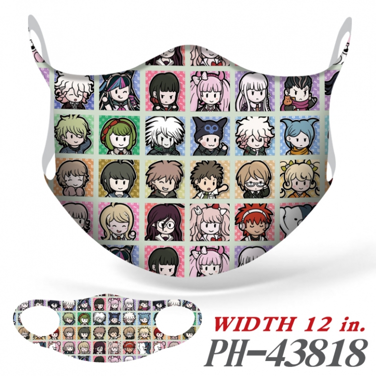 Dangan-Ronpa Full color Ice silk seamless Mask  price for 5 pcs PH-43818A