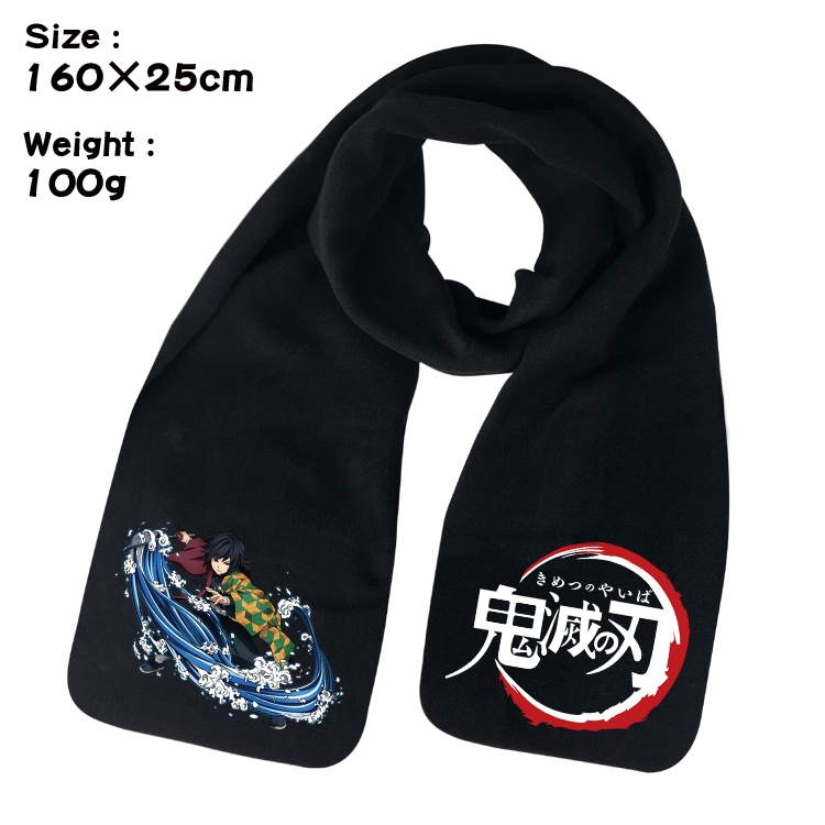 Demon Slayer Kimets Anime fleece scarf bib 160X25CM 