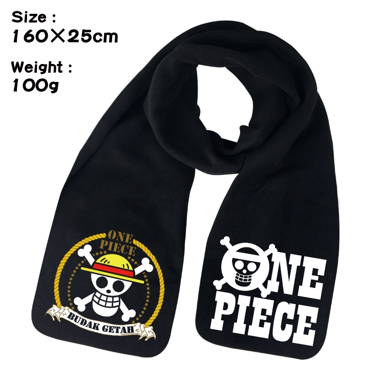 One Piece  Anime fleece scarf bib 160X25CM 