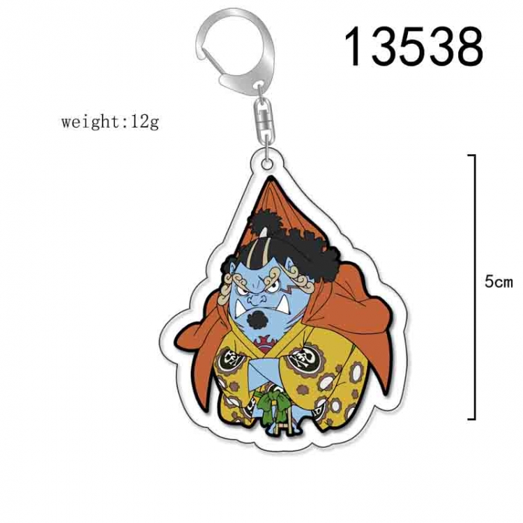 One Piece Anime Acrylic Keychain Charm price for 5 pcs 13538