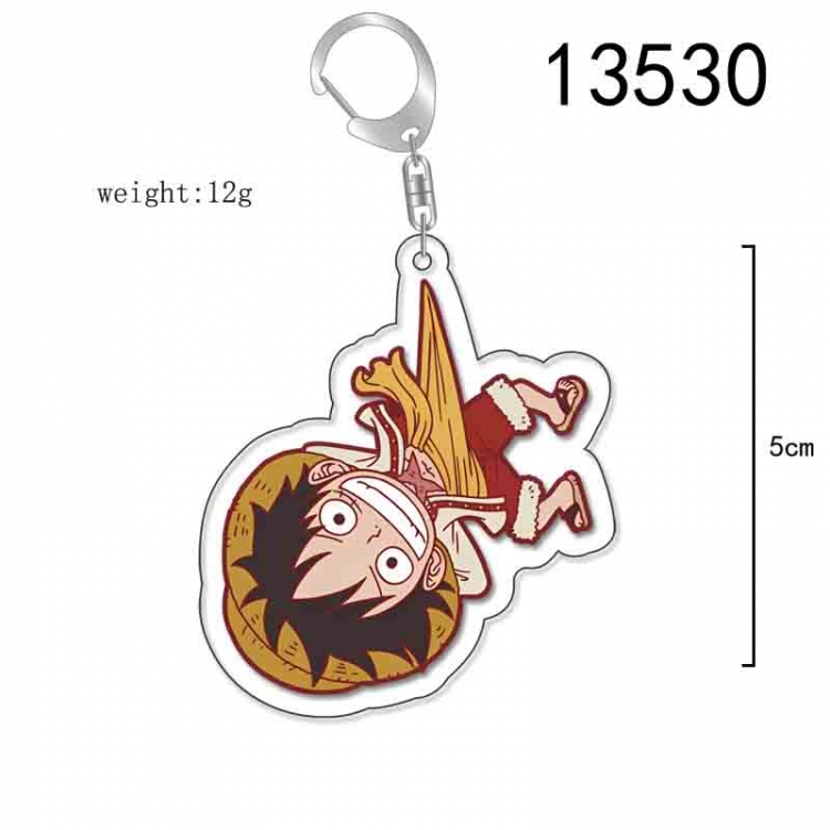 One Piece Anime Acrylic Keychain Charm price for 5 pcs 13530