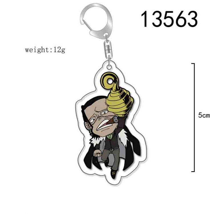 One Piece Anime Acrylic Keychain Charm price for 5 pcs 13563