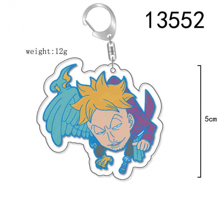 One Piece Anime Acrylic Keychain Charm price for 5 pcs 13552