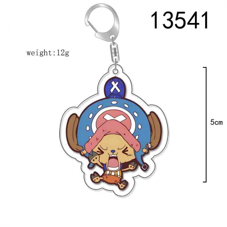 One Piece Anime Acrylic Keychain Charm price for 5 pcs 13541
