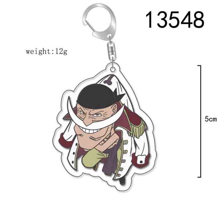 One Piece Anime Acrylic Keychain Charm price for 5 pcs 13548