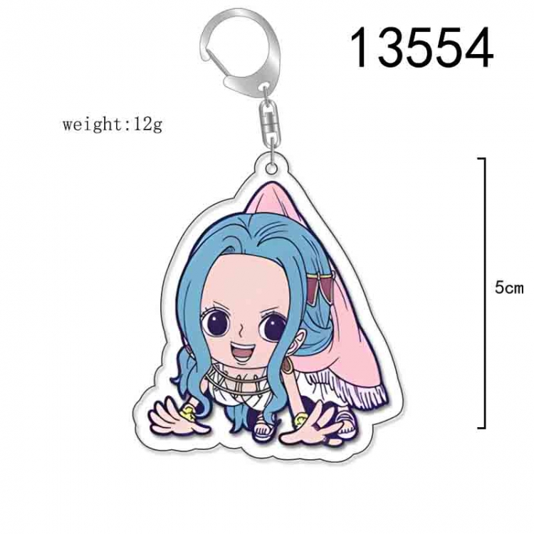 One Piece Anime Acrylic Keychain Charm price for 5 pcs 13554