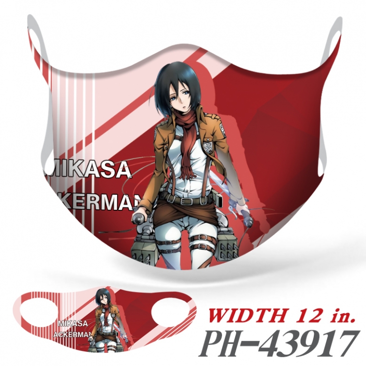 Shingeki no Kyojin Full color Ice silk seamless Mask price for 5 pcs PH-43917A