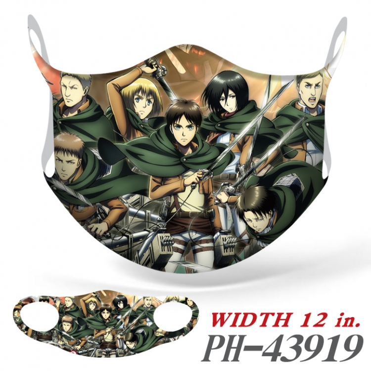 Shingeki no Kyojin Full color Ice silk seamless Mask price for 5 pcs PH-43919A