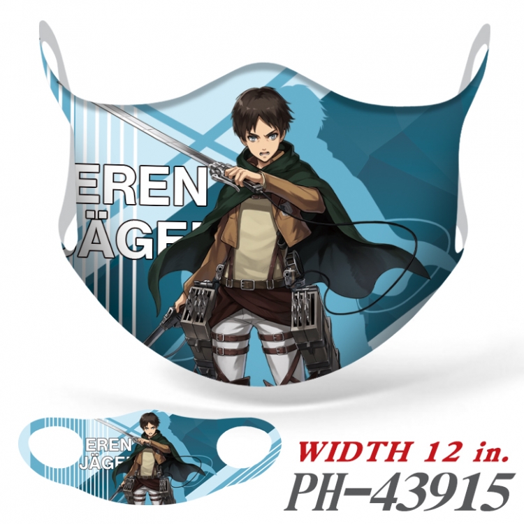 Shingeki no Kyojin Full color Ice silk seamless Mask price for 5 pcs   PH-43915A