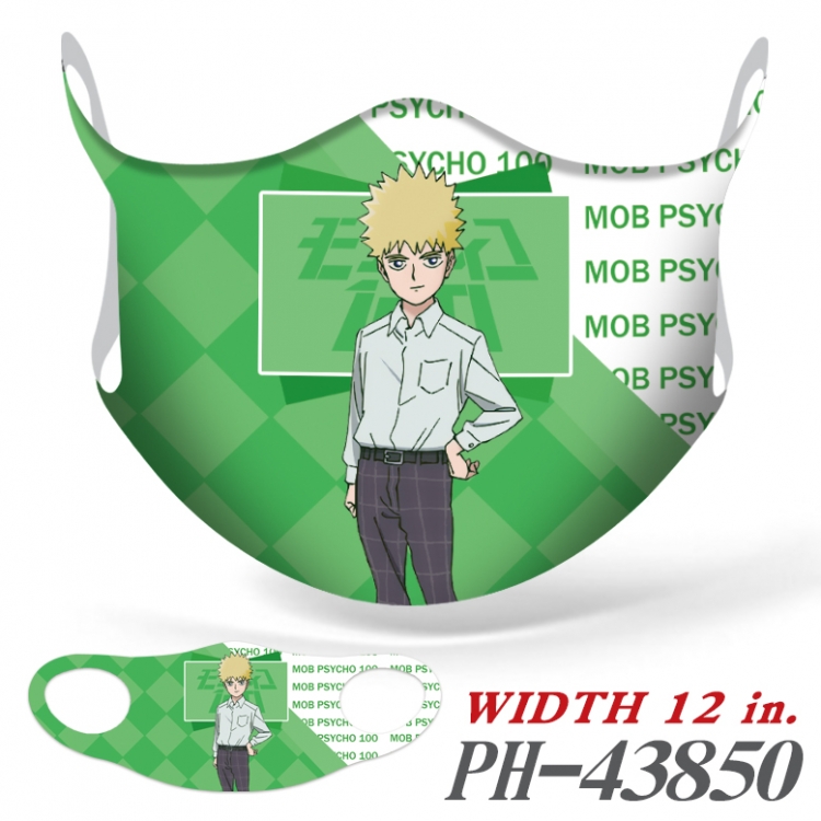 Mob Psycho 100 Full color Ice silk seamless Mask price for 5 pcs PH-43850A
