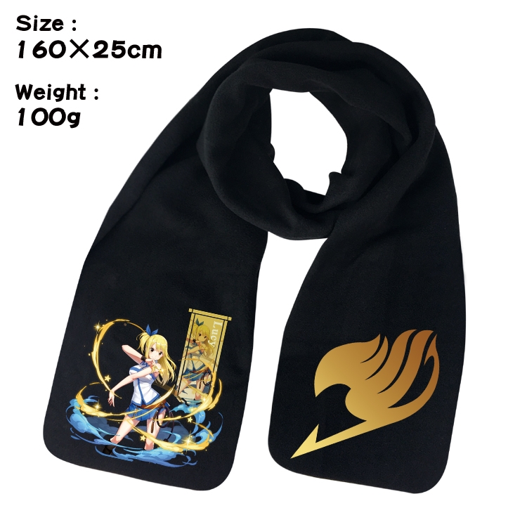 Fairy tail Anime fleece scarf bib 160X25CM 