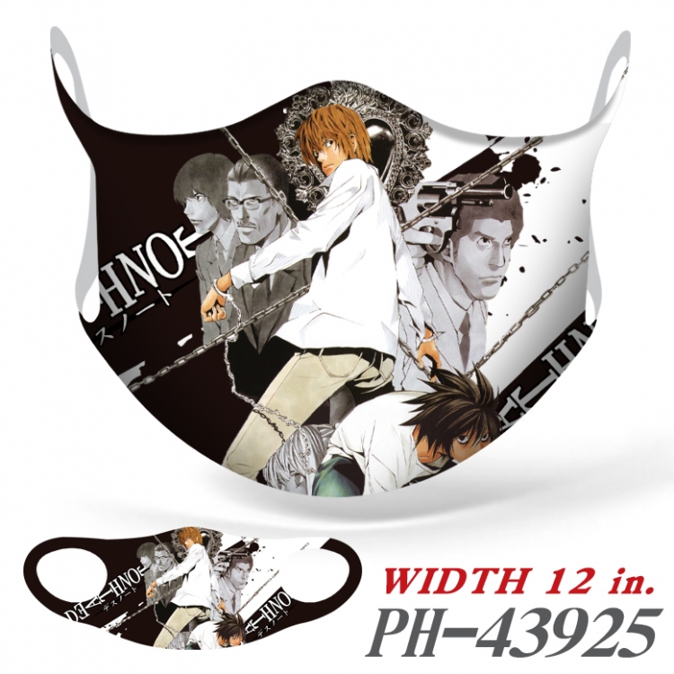Death note Full color Ice silk seamless Mask price for 5 pcs  PH-43925A