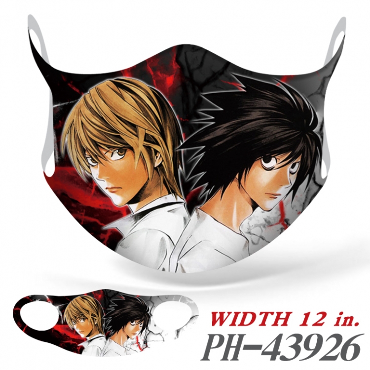 Death note Full color Ice silk seamless Mask price for 5 pcs PH-43926A