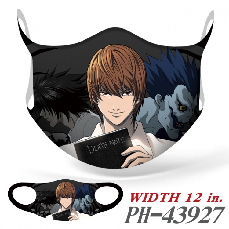 Death note Full color Ice silk seamless Mask price for 5 pcs  PH-43927A