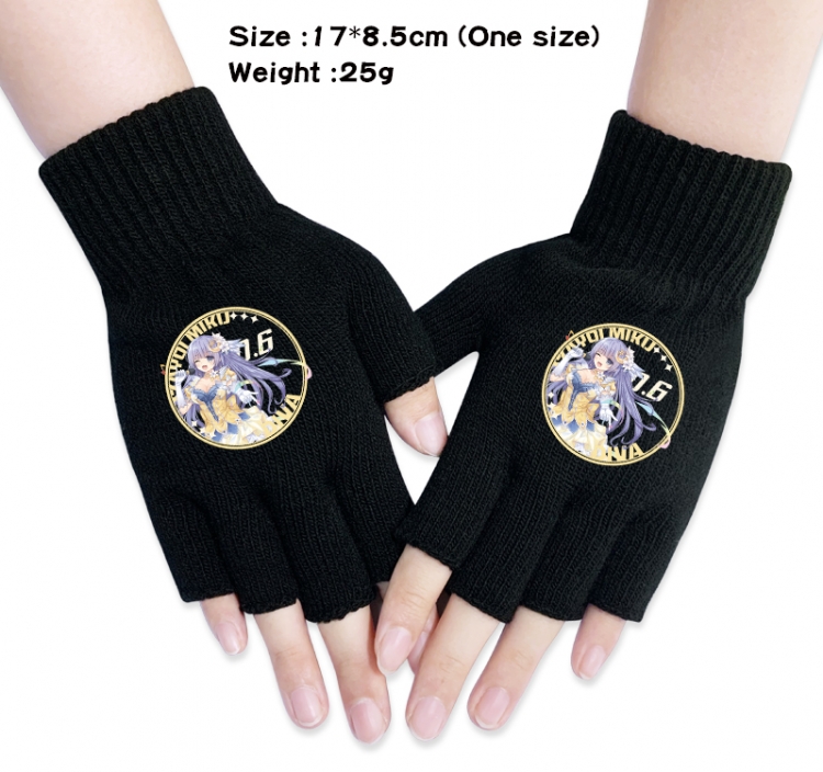 Date-A-Live Anime knitted half finger gloves 17x8.5cm