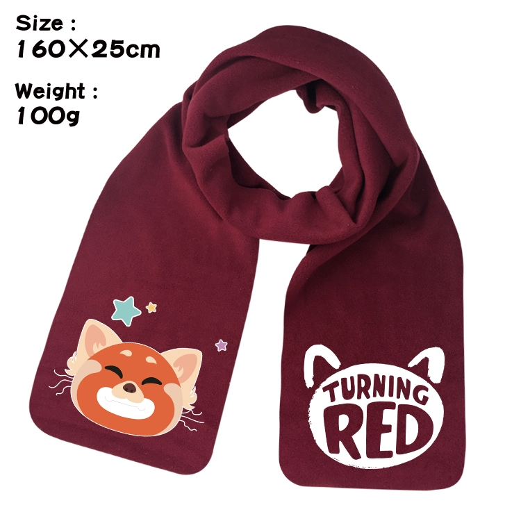 Turning Red  Anime fleece scarf bib 160X25CM 