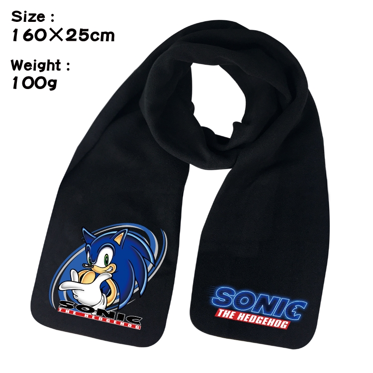 Sonic The Hedgehog Anime fleece scarf bib 160X25CM 