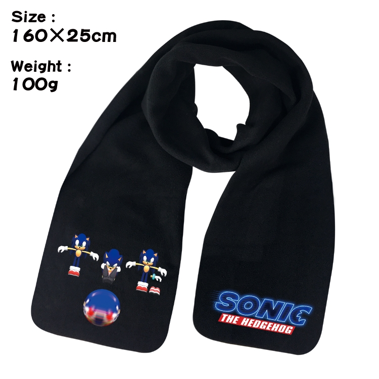 Sonic The Hedgehog Anime fleece scarf bib 160X25CM 