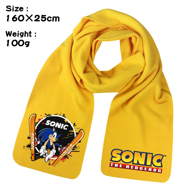 Sonic The Hedgehog Anime fleece scarf bib 160X25CM 