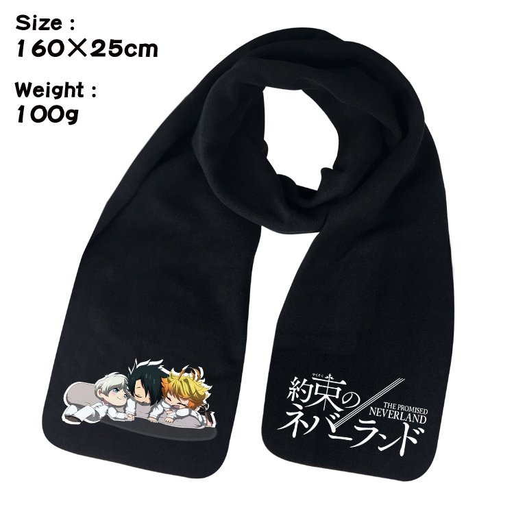 The Promised Neverla Anime fleece scarf bib 160X25CM 