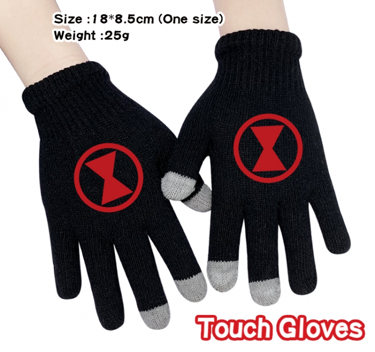 Superhero Movie Anime touch screen knitting all finger gloves 18X8.5CM