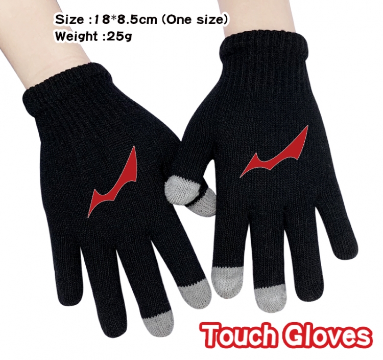 Dangan-Ronpa Anime touch screen knitting all finger gloves 18X8.5CM
