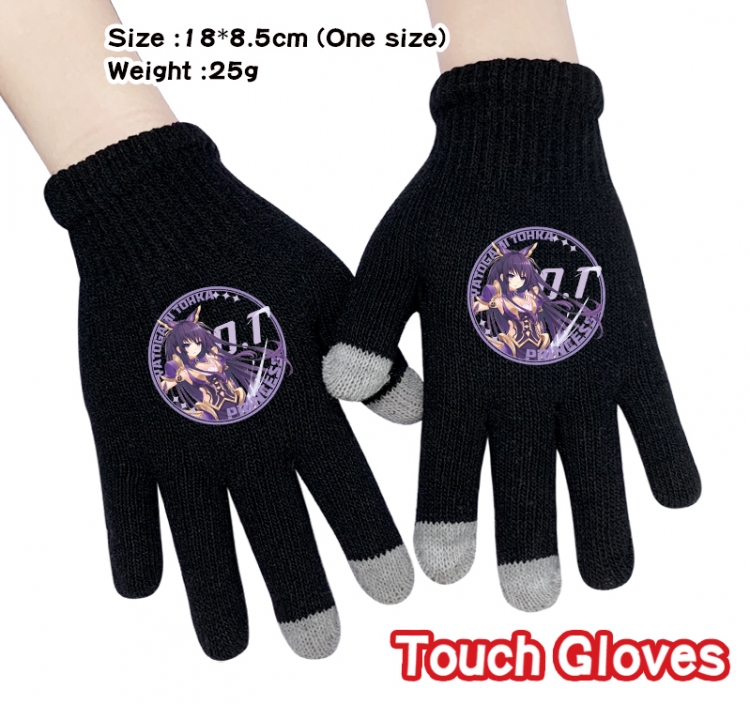 Date-A-Live Anime touch screen knitting all finger gloves 18X8.5CM