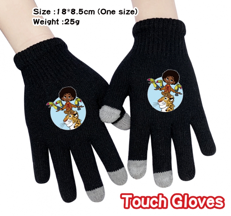 full house of magic Anime touch screen knitting all finger gloves 18X8.5CM