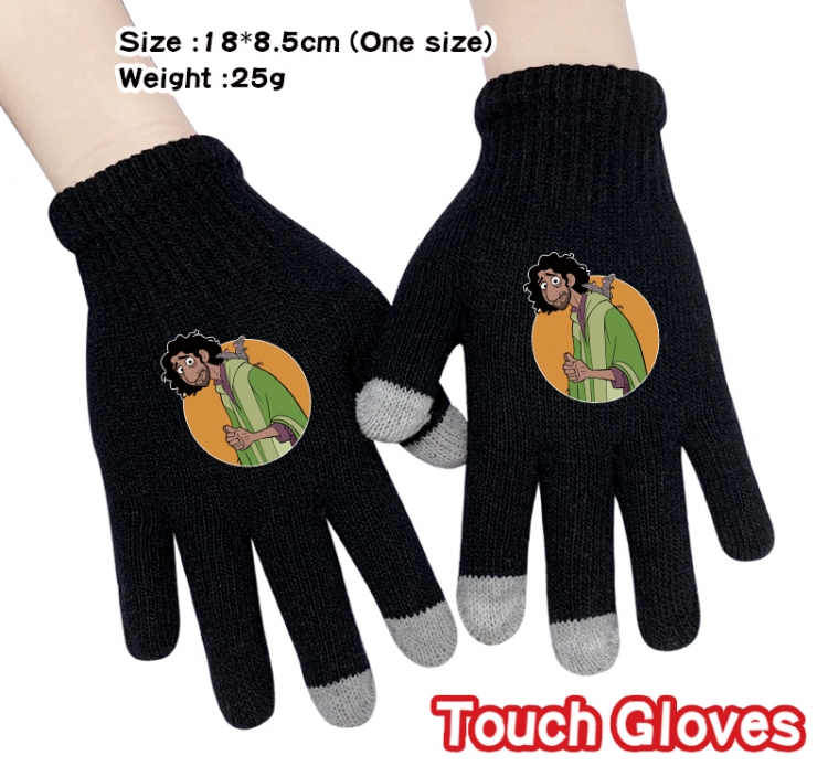 full house of magic Anime touch screen knitting all finger gloves 18X8.5CM