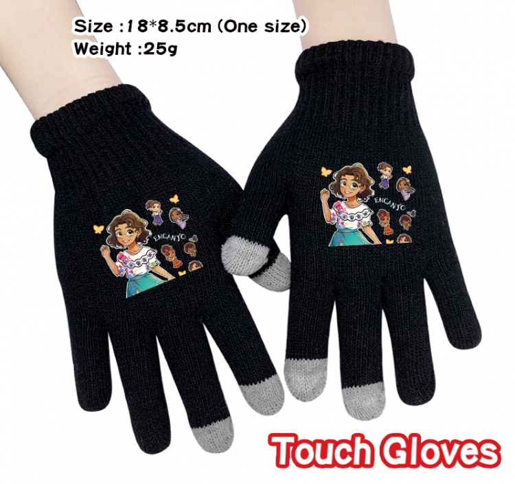 full house of magic Anime touch screen knitting all finger gloves 18X8.5CM