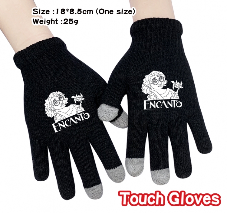 full house of magic Anime touch screen knitting all finger gloves 18X8.5CM