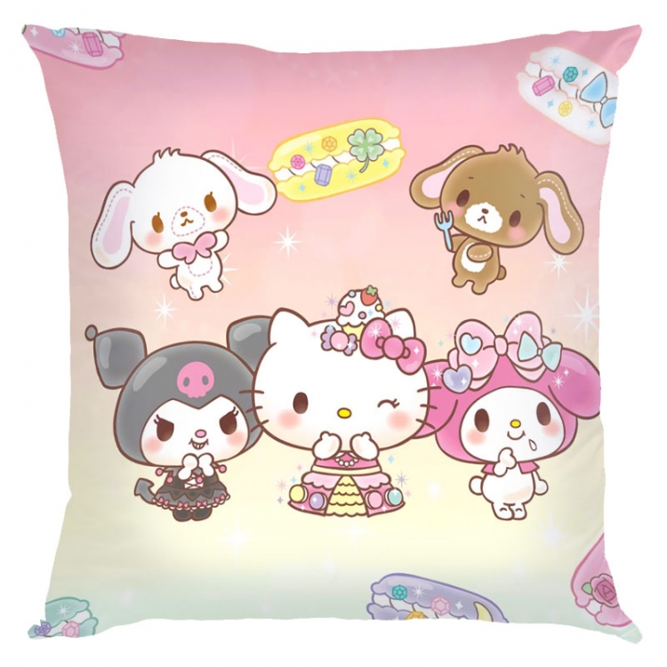 Kuromi Cartoon  square full-color pillow cushion 45X45CM NO FILLING Z3-58
