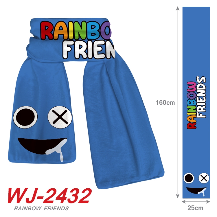 Rainbow friends Anime Plush Impression Scarf Neck 25x160cm  WJ-2432